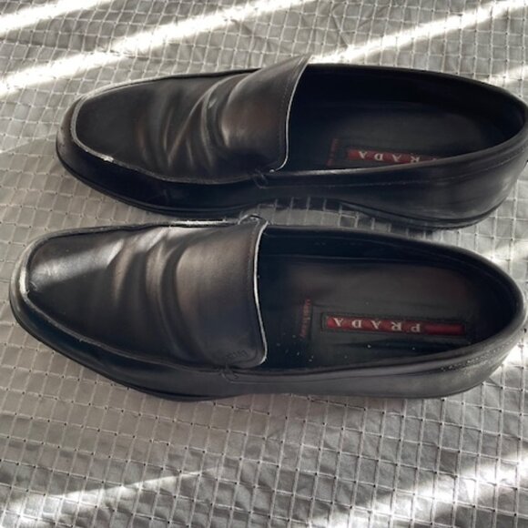Prada loafers leather black size EUR 40  US 6.5 main image 2